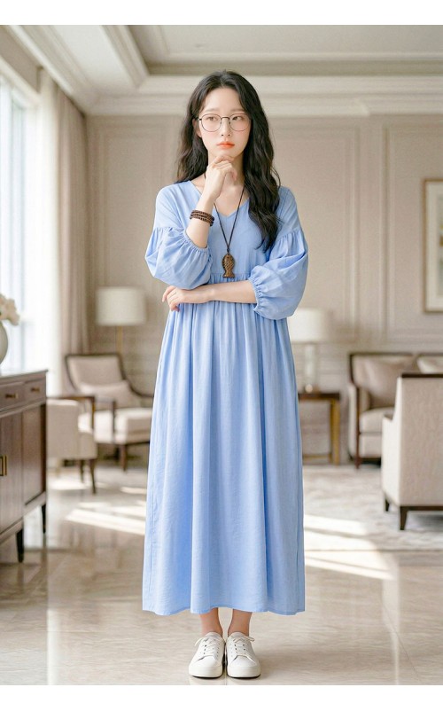 4✮- OZFRY2158 - Midi Dress