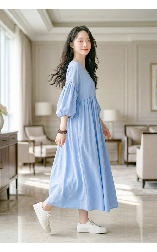 4✮- OZFRY2158 - Midi Dress