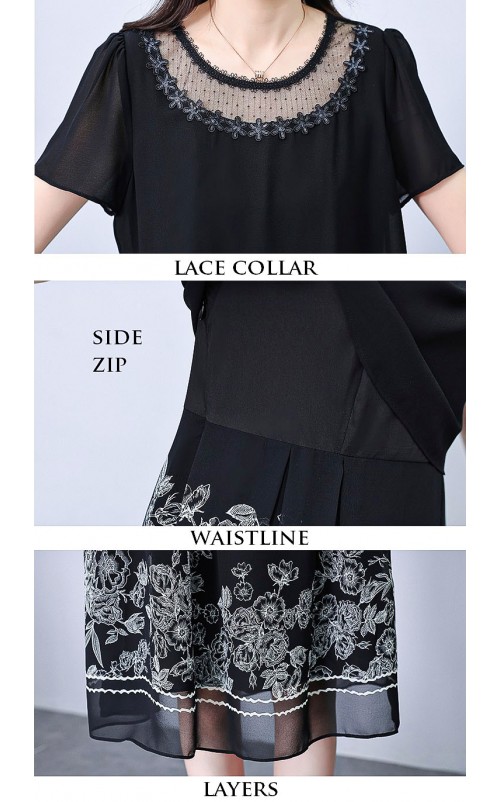 4✮- OZFRY2196 - Knee Dress (Small Cut)