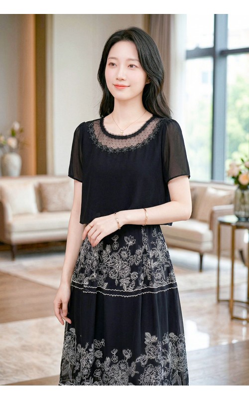 4✮- OZFRY2196 - Knee Dress (Small Cut)