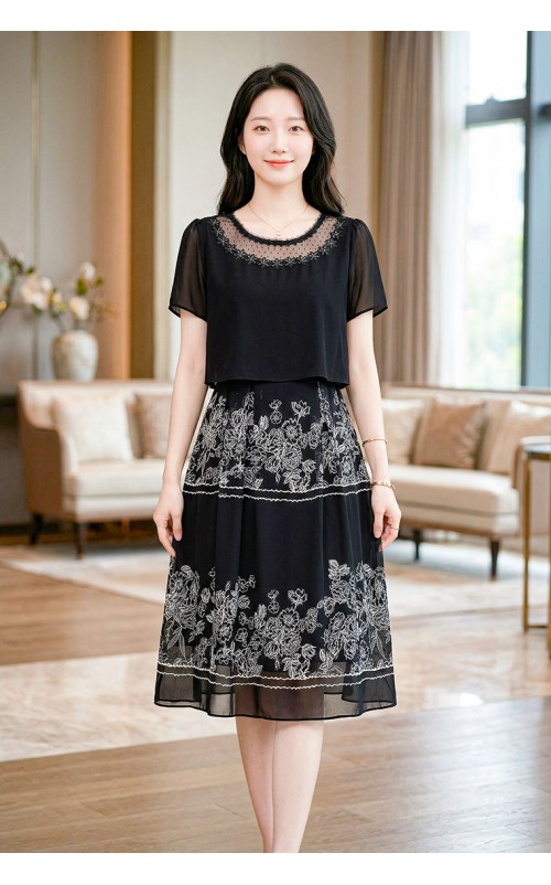 4✮- OZFRY2196 - Knee Dress (Small Cut)