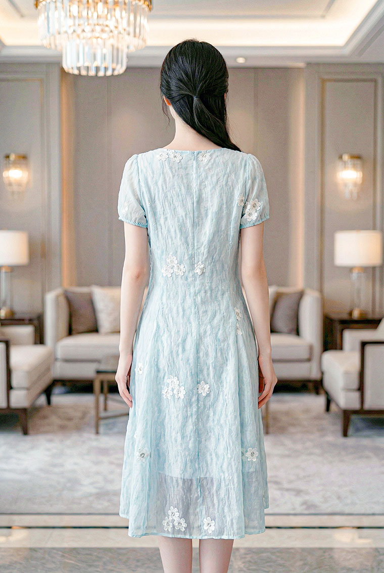 4✮- OZFRY2199 - Knee Dress