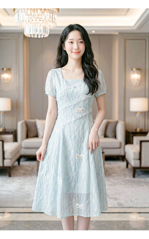 4✮- OZFRY2199 - Knee Dress