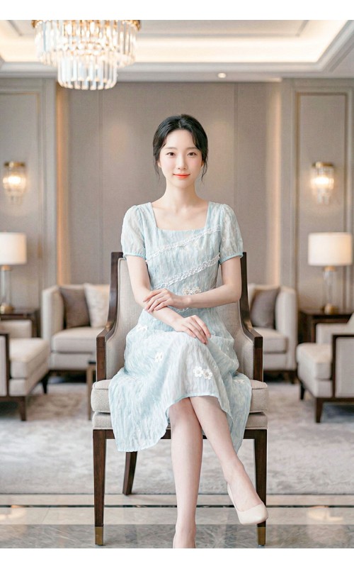 4✮- OZFRY2199 - Knee Dress