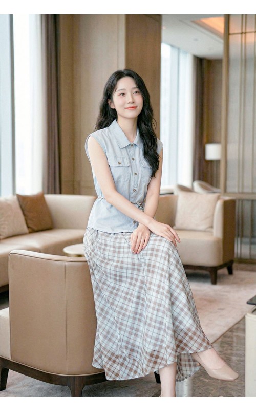 4✮- OZFRY2203 - Midi Dress (Top+Long Skirt)