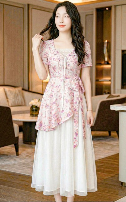 4✮- OZFRY2285 - MIdi Dress / Mini Dress