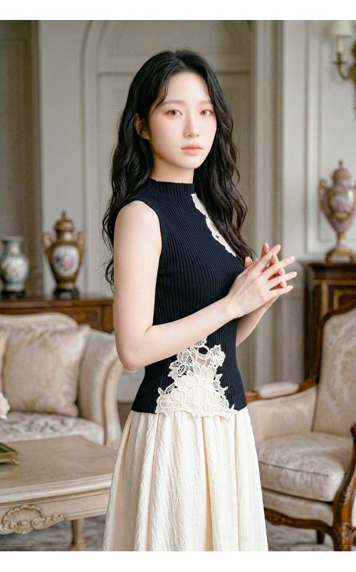 4✮- OZFRY2334 - Midi Dress (Top+Long Skirt)