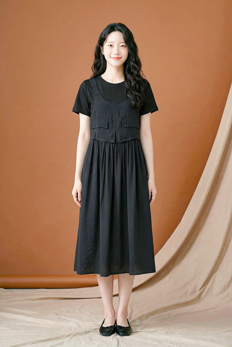 4✮- OZFRY2437 - Midi Dress