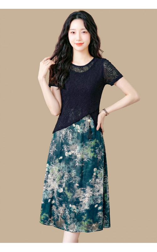 4✮- OZFRY2445 - Knee Dress (Top & Dress)