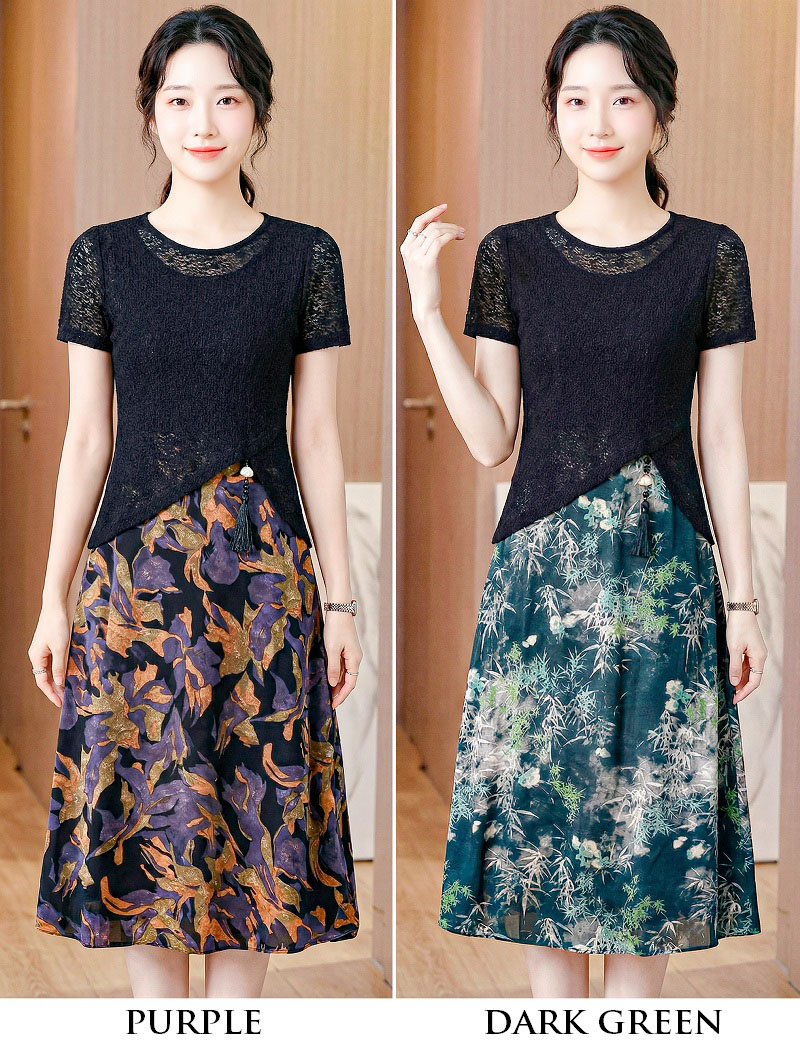 4✮- OZFRY2445 - Knee Dress (Top & Dress)