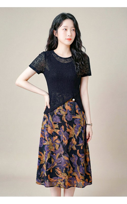 4✮- OZFRY2445 - Knee Dress (Top & Dress)