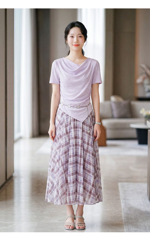 4✮- PAFRY2920 - Midi Dress (Top+Long Skirt)