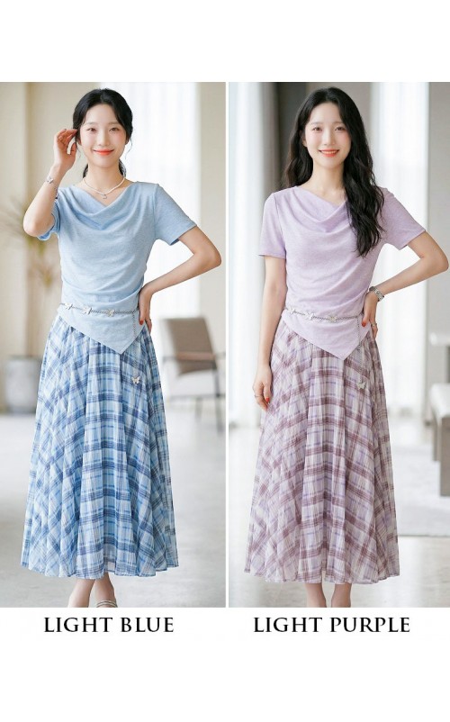 4✮- PAFRY2920 - Midi Dress (Top+Long Skirt)