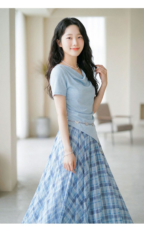 4✮- PAFRY2920 - Midi Dress (Top+Long Skirt)