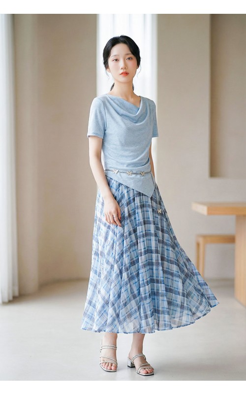 4✮- PAFRY2920 - Midi Dress (Top+Long Skirt)
