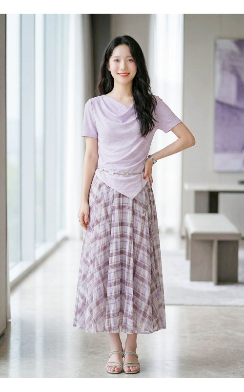 4✮- PAFRY2920 - Midi Dress (Top+Long Skirt)