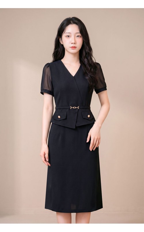 4✮- PAFRY2984 - Bodycon Dress (Small Cutting)