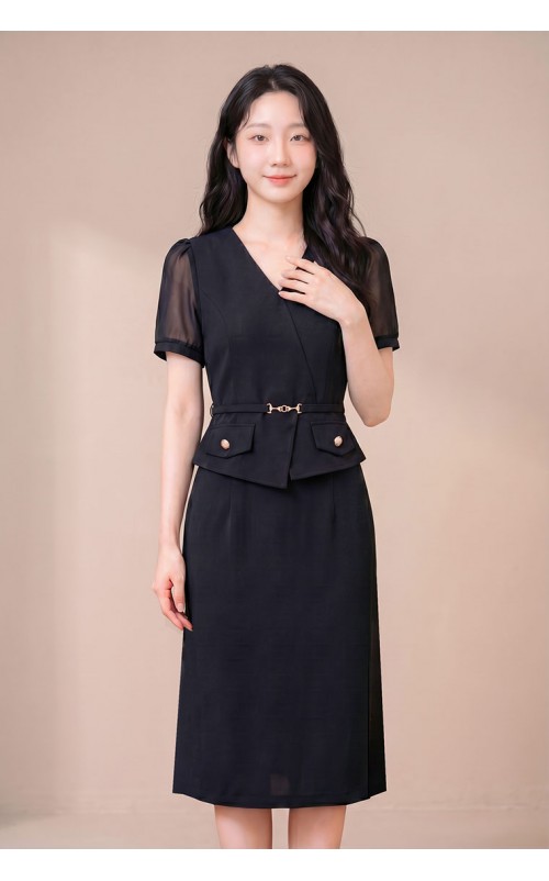 4✮- PAFRY2984 - Bodycon Dress (Small Cutting)