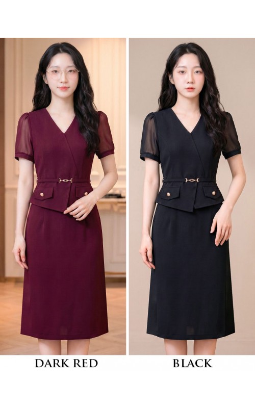 4✮- PAFRY2984 - Bodycon Dress (Small Cutting)