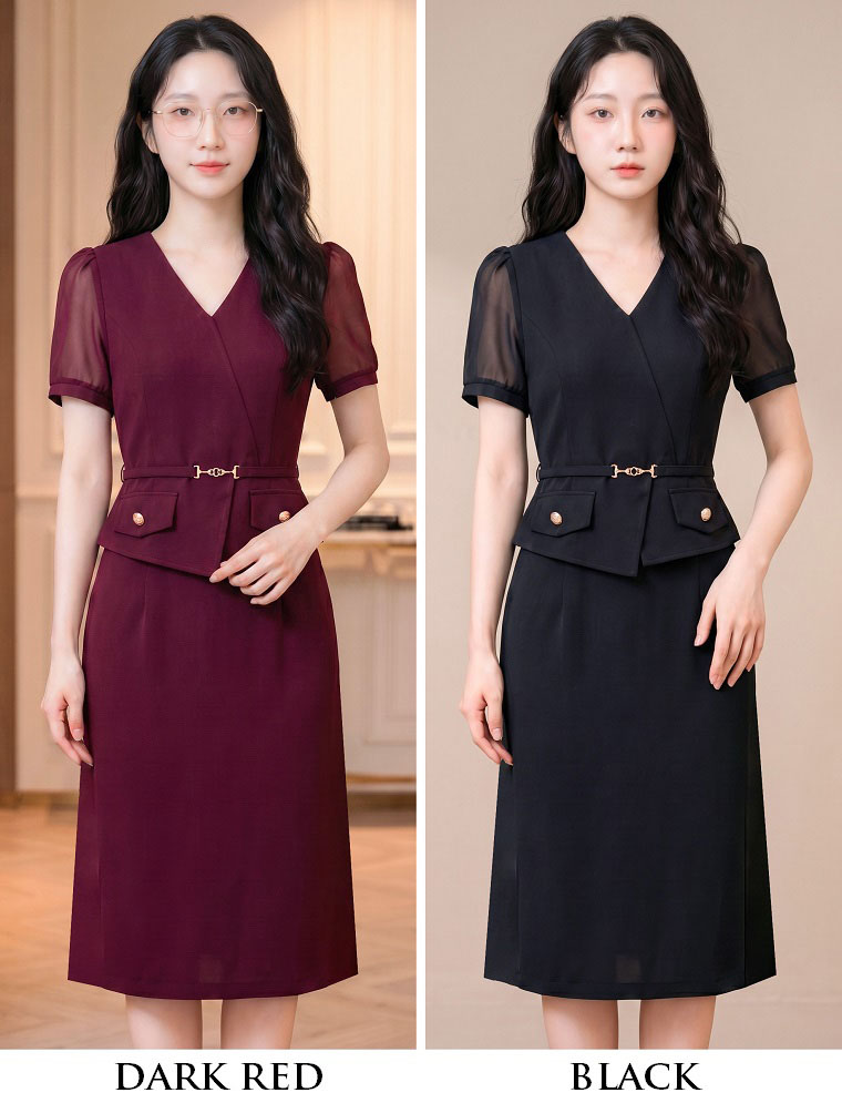 4✮- PAFRY2984 - Bodycon Dress (Small Cutting)