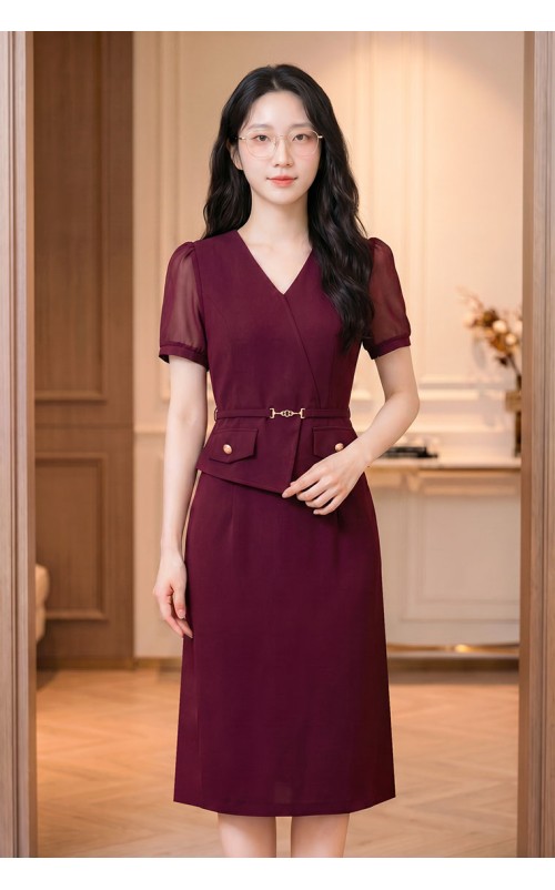 4✮- PAFRY2984 - Bodycon Dress (Small Cutting)