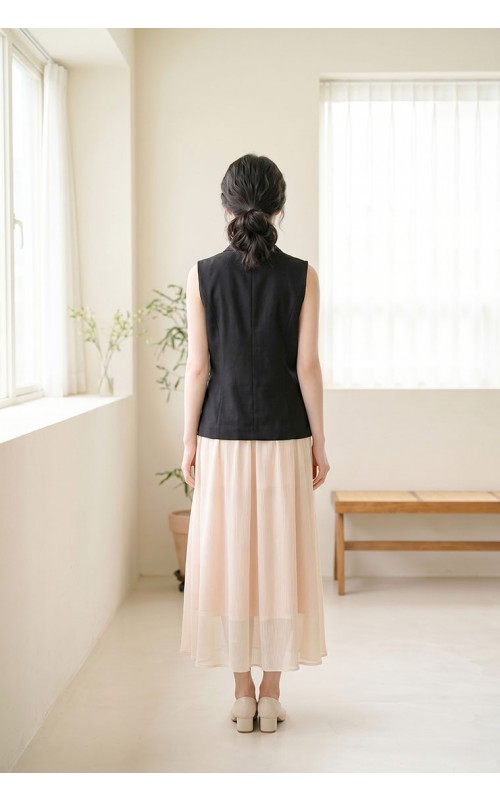 4✮- PAFRY3159 - Midi Dress (Vest+Long Skirt)