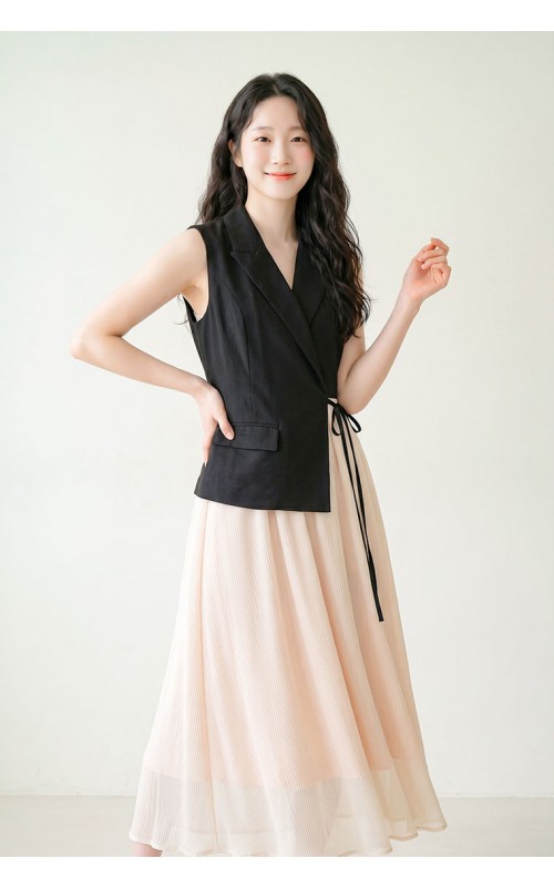 4✮- PAFRY3159 - Midi Dress (Vest+Long Skirt)