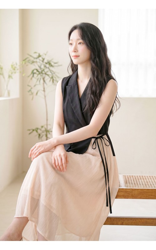 4✮- PAFRY3159 - Midi Dress (Vest+Long Skirt)