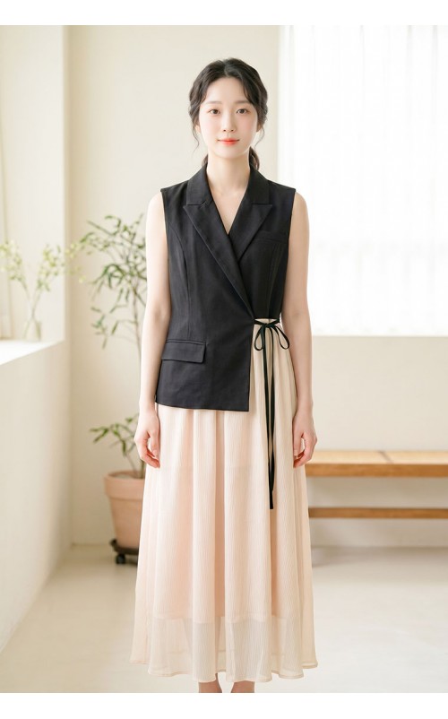 4✮- PAFRY3159 - Midi Dress (Vest+Long Skirt)