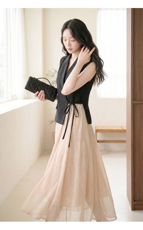 4✮- PAFRY3159 - Midi Dress (Vest+Long Skirt)