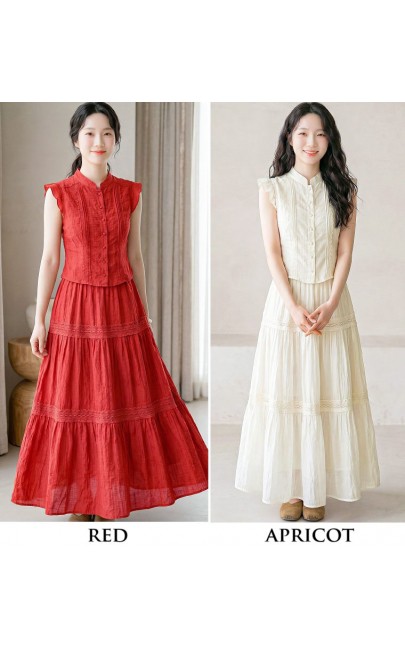 4✮- PAFRY3160 - Midi Dress (Top+Long Skirt)