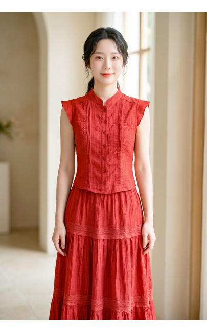 4✮- PAFRY3160 - Midi Dress (Top+Long Skirt)