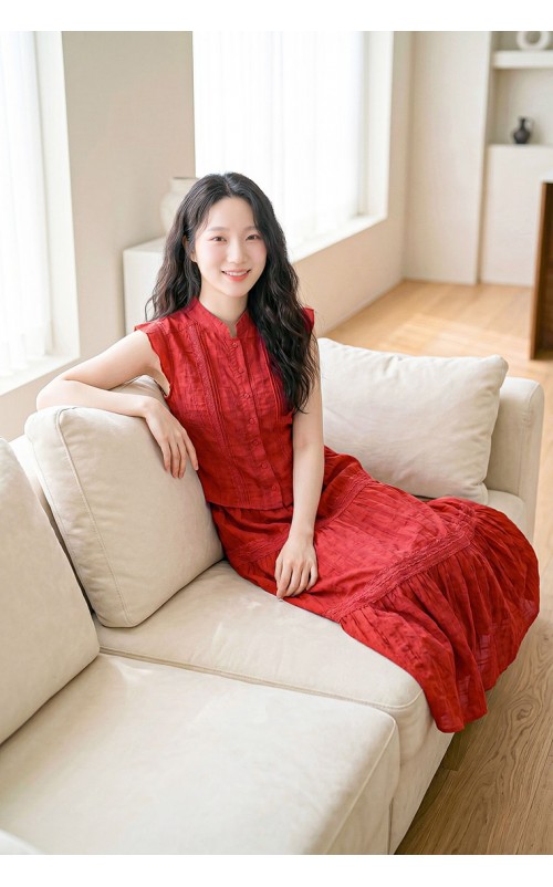 4✮- PAFRY3160 - Midi Dress (Top+Long Skirt)