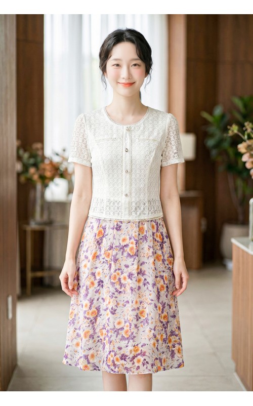 4✮- PAFRY3323 - Knee Dress (Small Cutting)