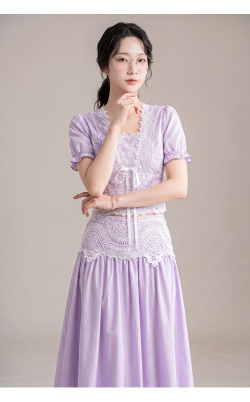 4✮- PAFRY3376 - Maxi Dress (Top & Long Skirt)