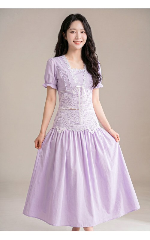 4✮- PAFRY3376 - Maxi Dress (Top & Long Skirt)