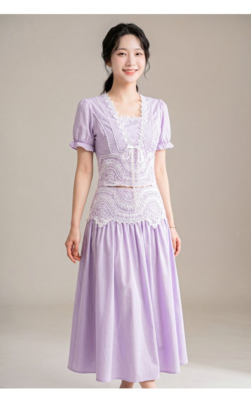 4✮- PAFRY3376 - Maxi Dress (Top & Long Skirt)