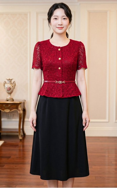 4✮- PAFRY3486 - Knee Dress (Small Cutting)