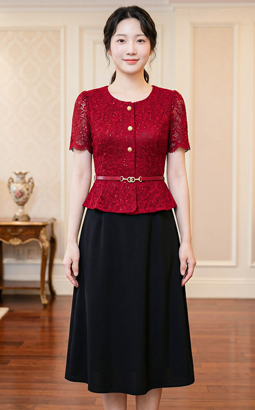 4✮- PAFRY3486 - Knee Dress (Small Cutting)