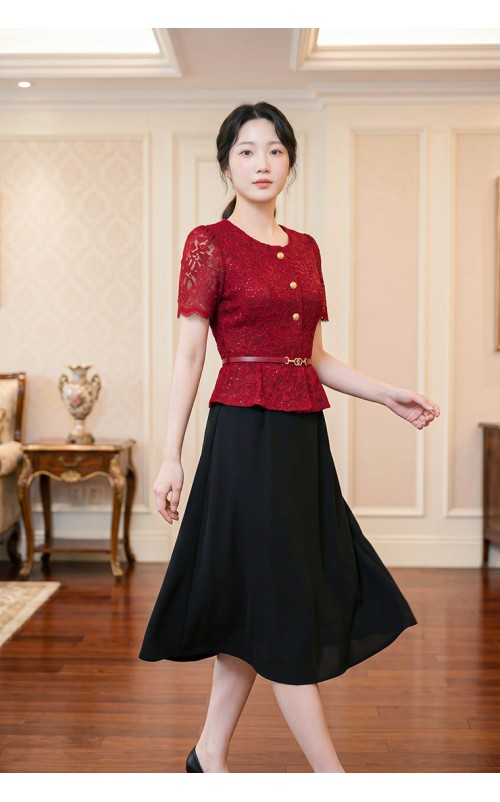 4✮- PAFRY3486 - Knee Dress (Small Cutting)
