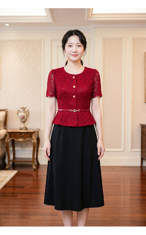 4✮- PAFRY3486 - Knee Dress (Small Cutting)