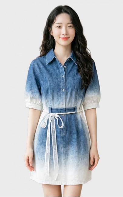 4✮- PAFRY3820 - Denim Dress