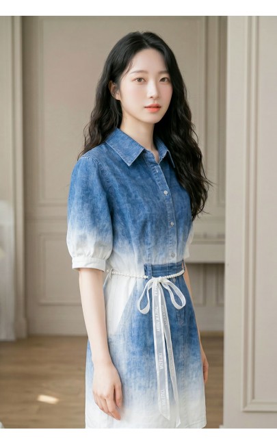 4✮- PAFRY3820 - Denim Dress