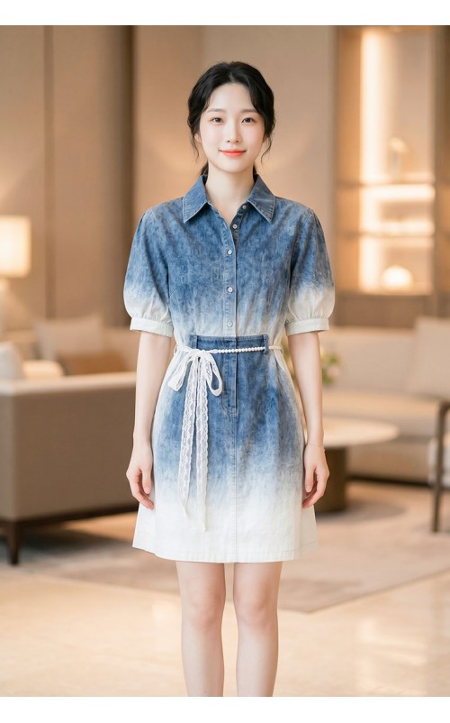 4✮- PAFRY3820 - Denim Dress