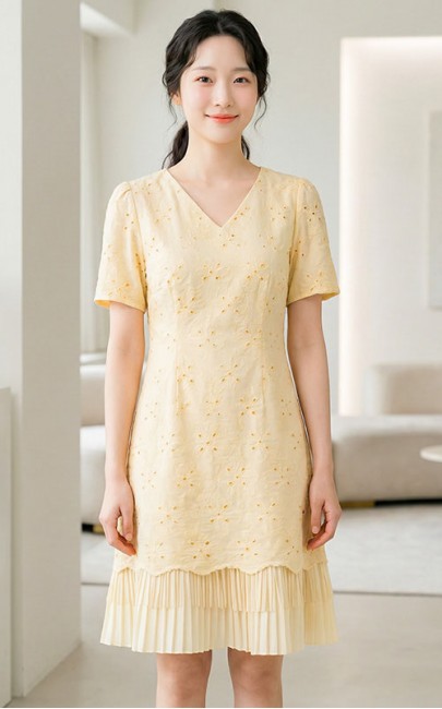 4✮- PAFRY855 - Knee Dress