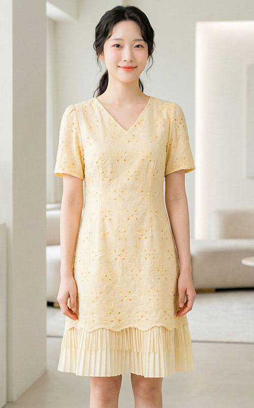 4✮- PAFRY855 - Knee Dress