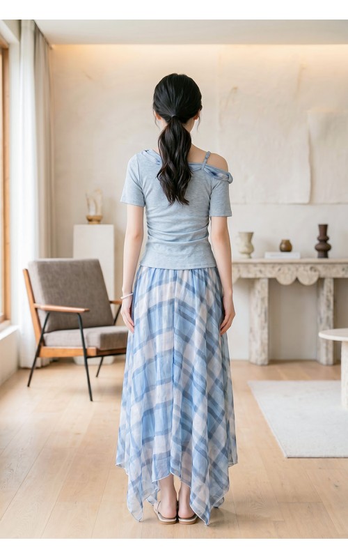4✮- PBFRY3899 - Midi Dress (Top & Skirt)