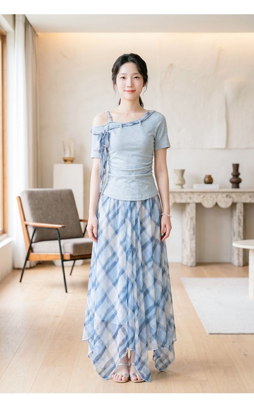 4✮- PBFRY3899 - Midi Dress (Top & Skirt)