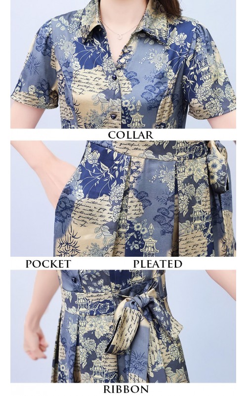4✮- PBFRY3982 / RY3978 - Knee Dress