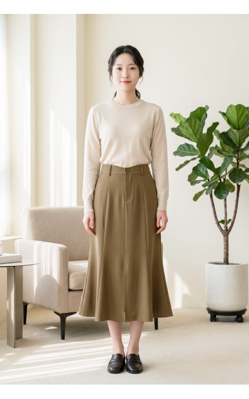 4✮- PBFRY4009 - Midi Skirt